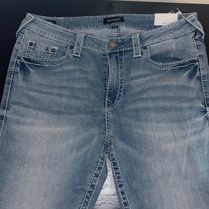 True Religion Blue Jeans, Mid rise skinny 34W